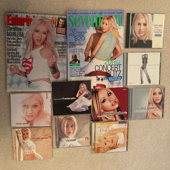 Other - Christina Aguilera Y2k CD and Magazine Collection
